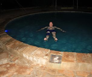 A dip in the pool @ Mikadi Beach Lodge
