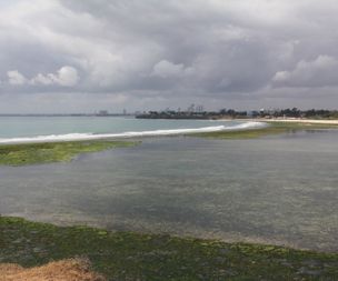 Coco Beach with Dar Es Salaam skyline