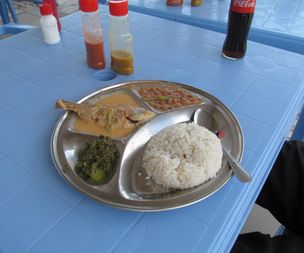 Driver Joseph's lunch in Bagamoyo